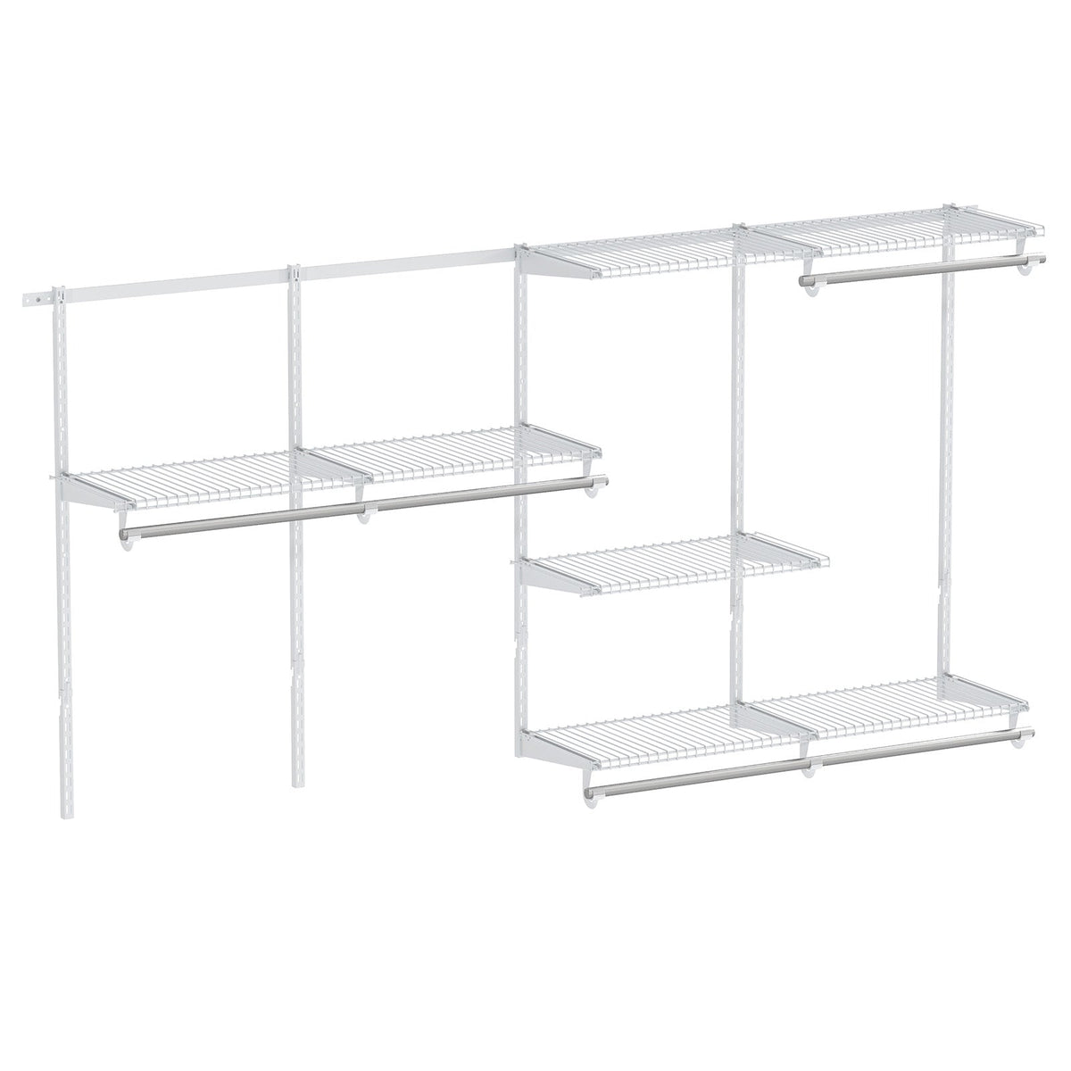 Wall Mounted Closet System, Adjustable 4-8 FT