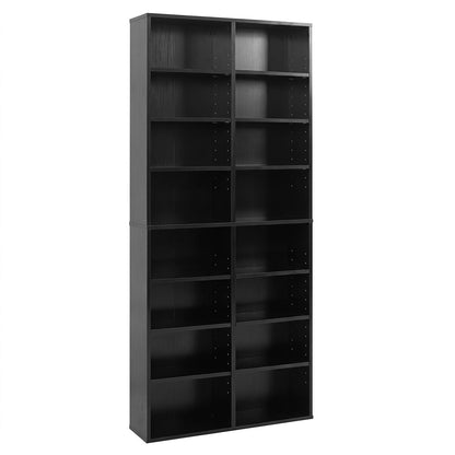 CD Storage Unit with Adjustable Shelves, 54-Inch