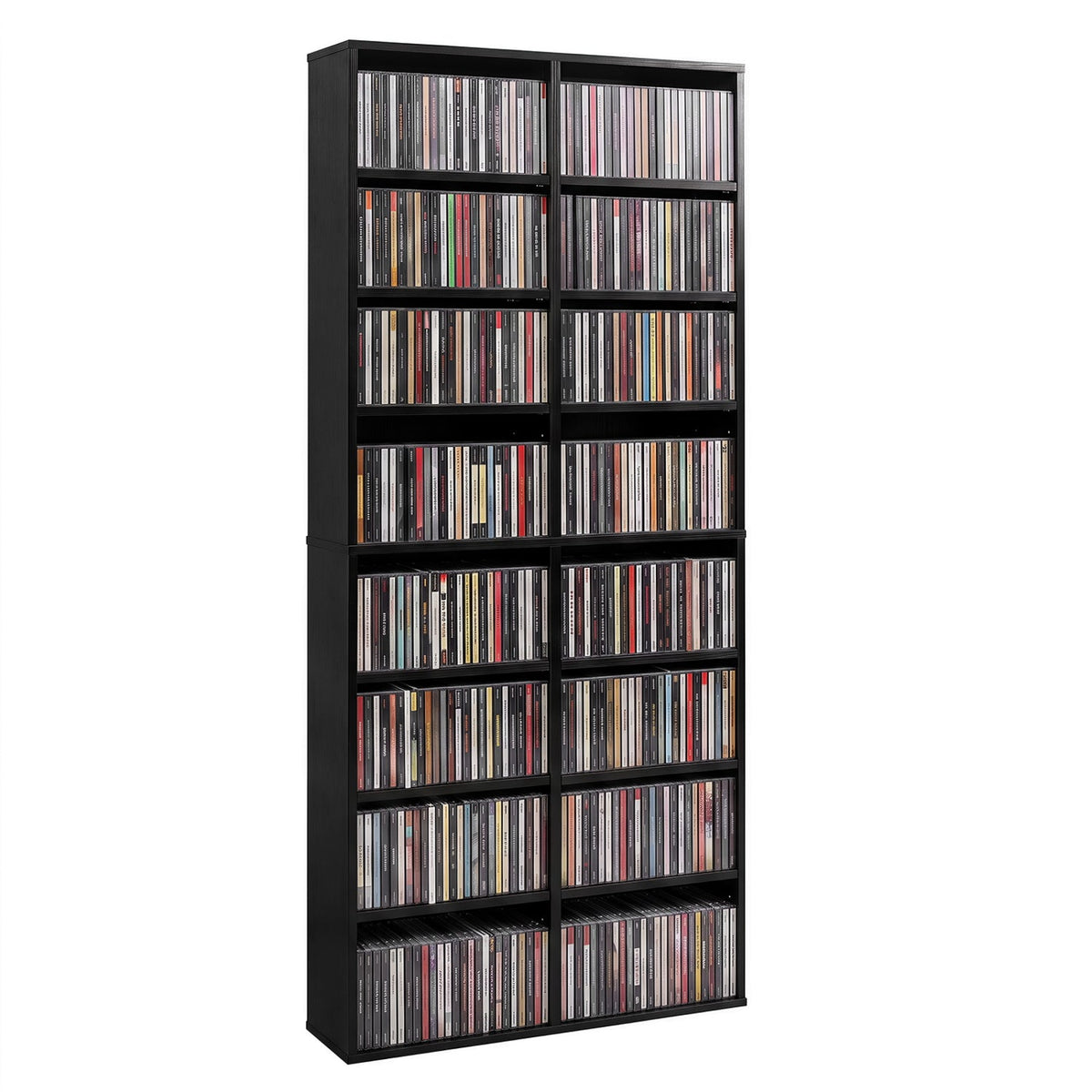 CD Storage Unit with Adjustable Shelves, 54-Inch