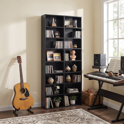 CD Storage Unit with Adjustable Shelves, 54-Inch