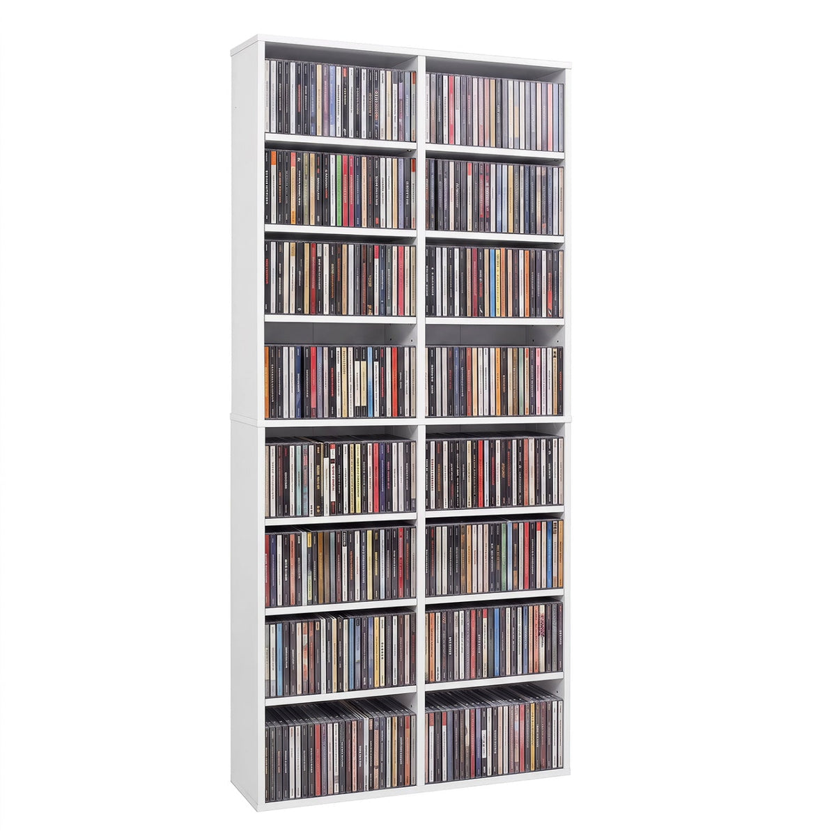 CD Storage Unit with Adjustable Shelves, 54-Inch