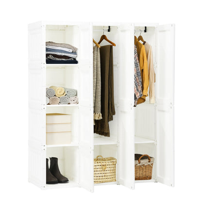 Foldable Closet Organizer with 8 Storage Cubes