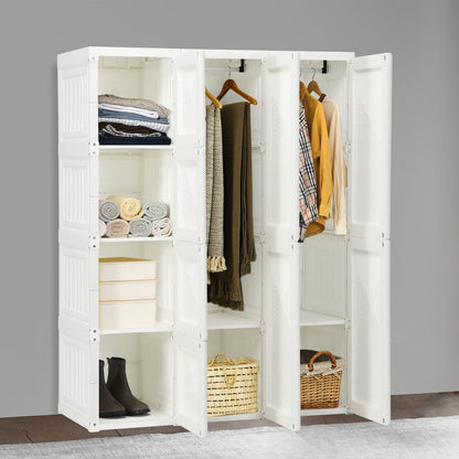 Foldable Closet Organizer with 8 Storage Cubes