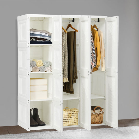 Foldable Closet Organizer with 8 Storage Cubes