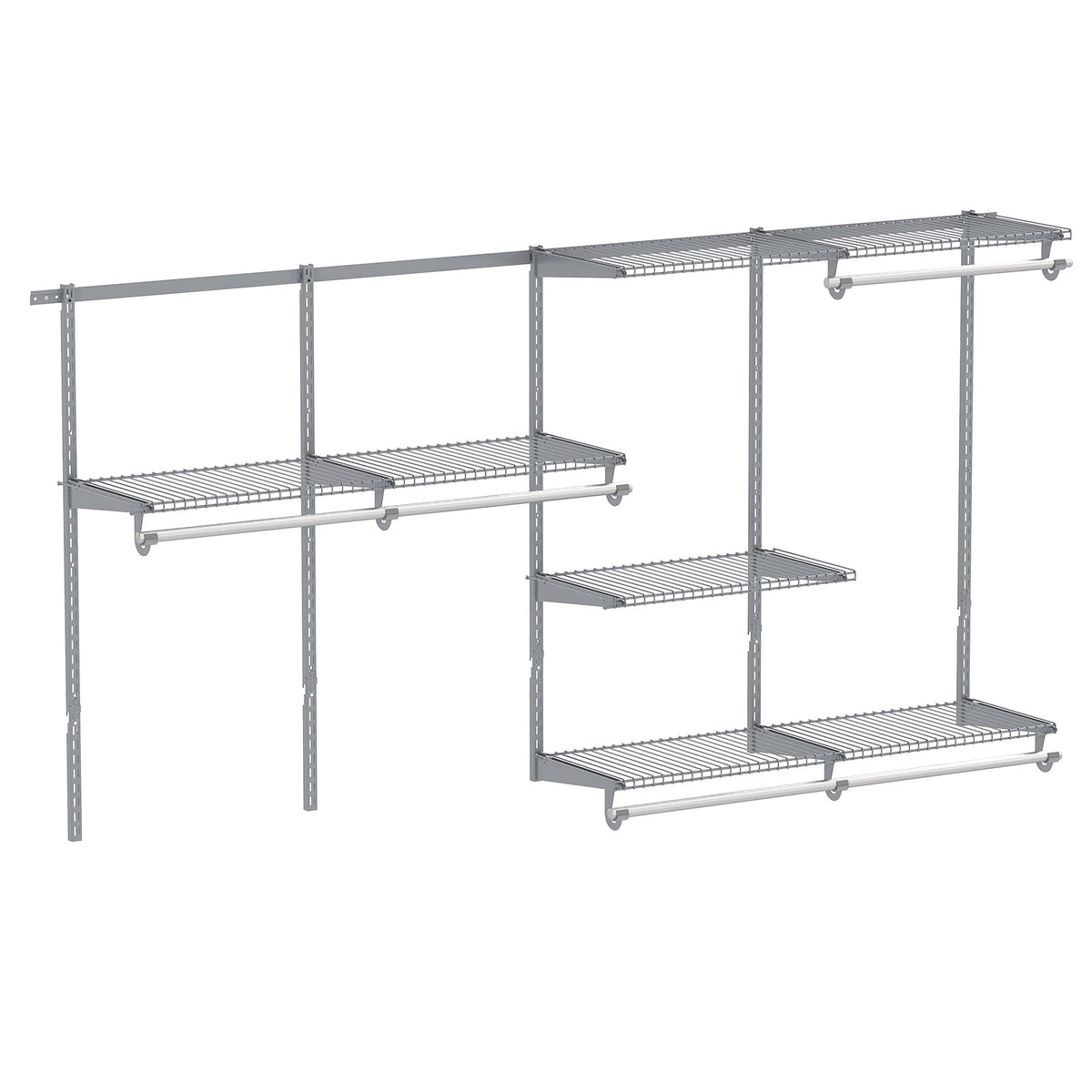 Wall Mounted Closet System, Adjustable 4-8 FT
