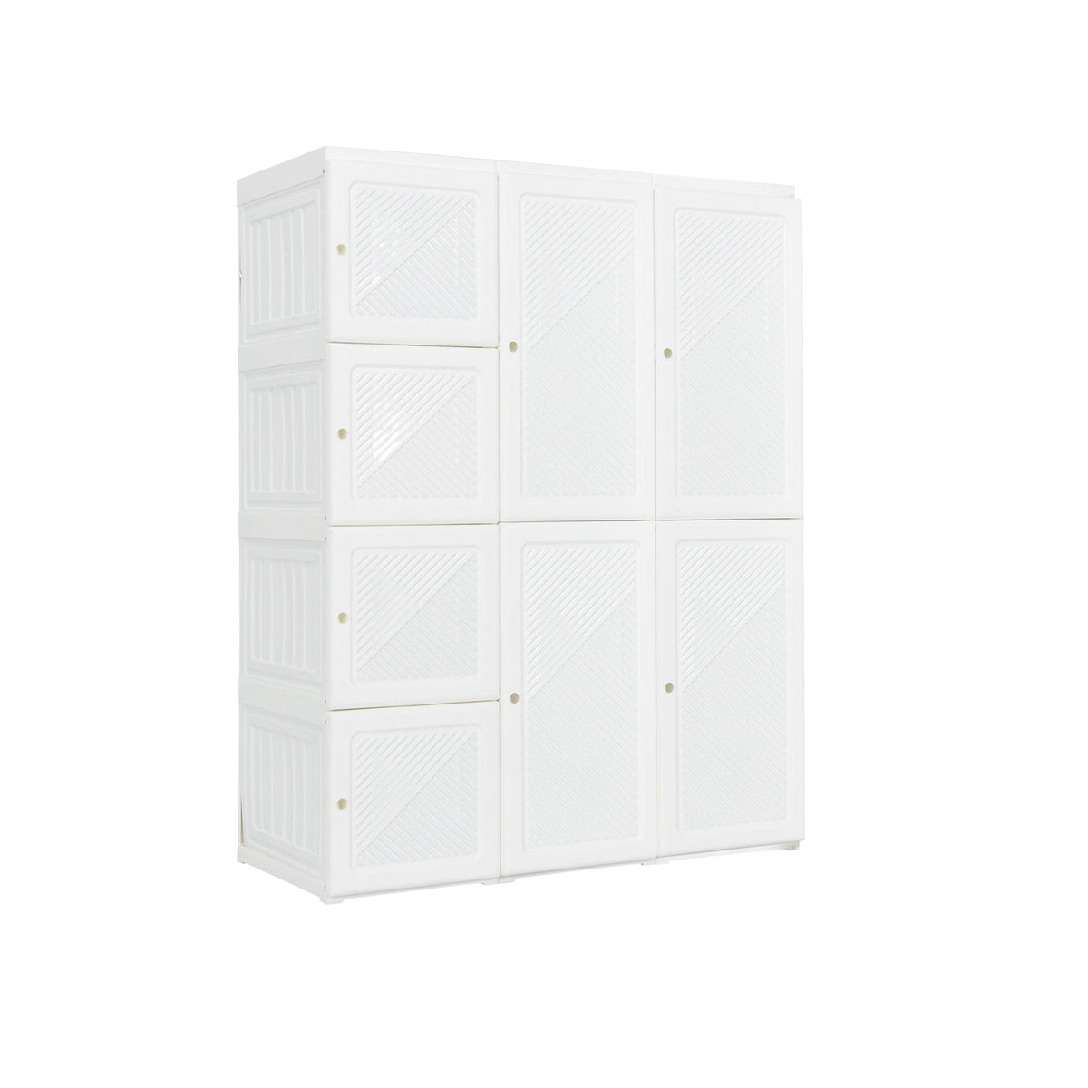 Foldable Wardrobe Closet with 12 Cubby Storage